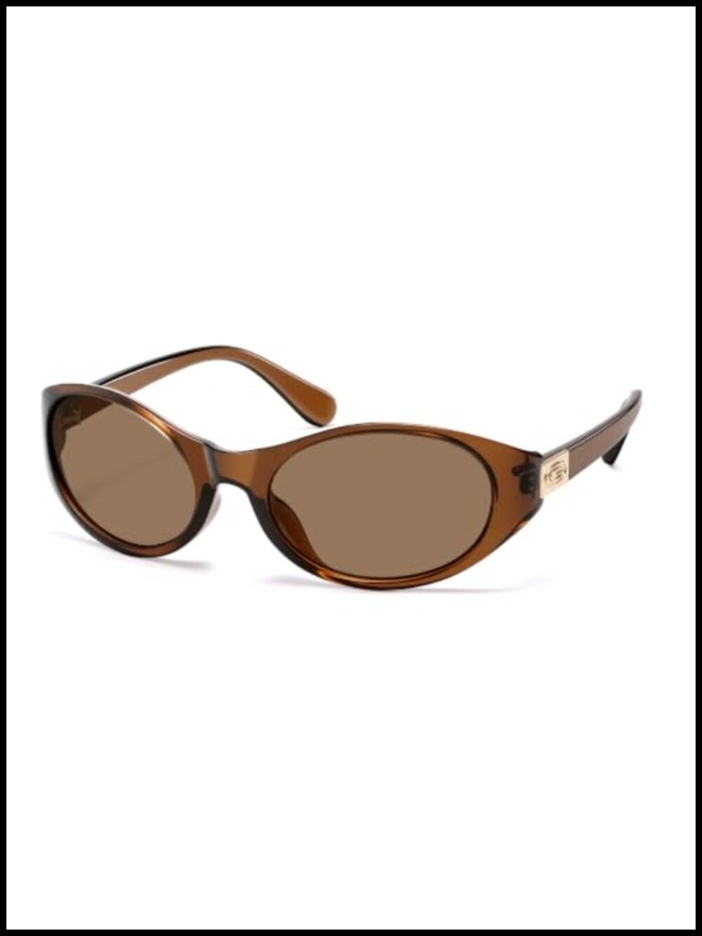 Trendy Wrap Around Sunglasses Uv400 Protection Polarized
